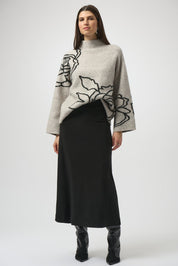 Shop Joseph Ribkoff Sweater Knit Floral Print Pullover - Joseph Ribkoff