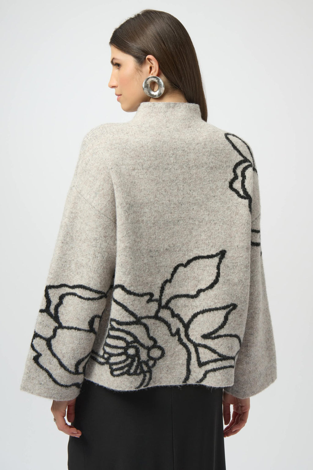 Shop Joseph Ribkoff Sweater Knit Floral Print Pullover - Joseph Ribkoff