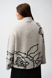 Shop Joseph Ribkoff Sweater Knit Floral Print Pullover - Joseph Ribkoff