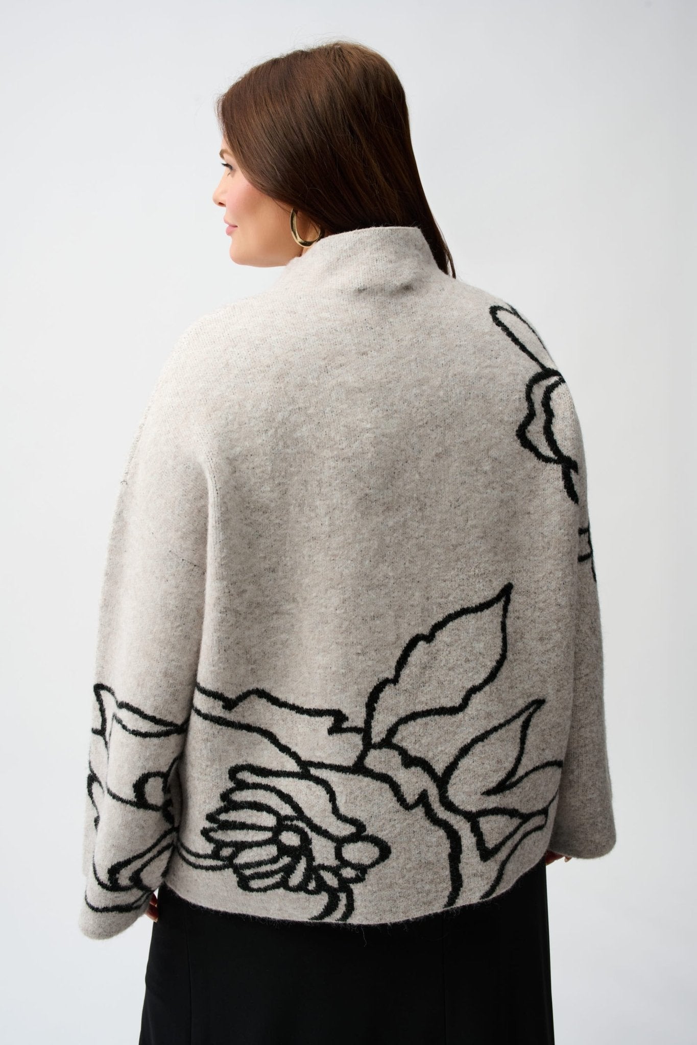 Shop Joseph Ribkoff Sweater Knit Floral Print Pullover - Joseph Ribkoff