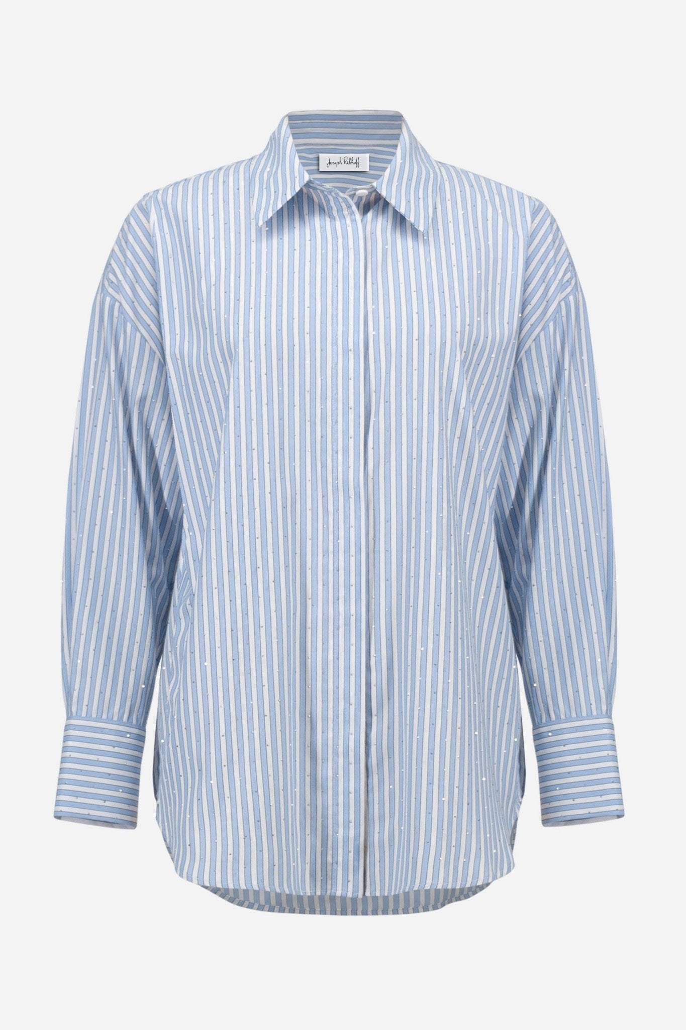 Shop Joseph Ribkoff Tencel Stripe Print Boxy Blouse - Joseph Ribkoff