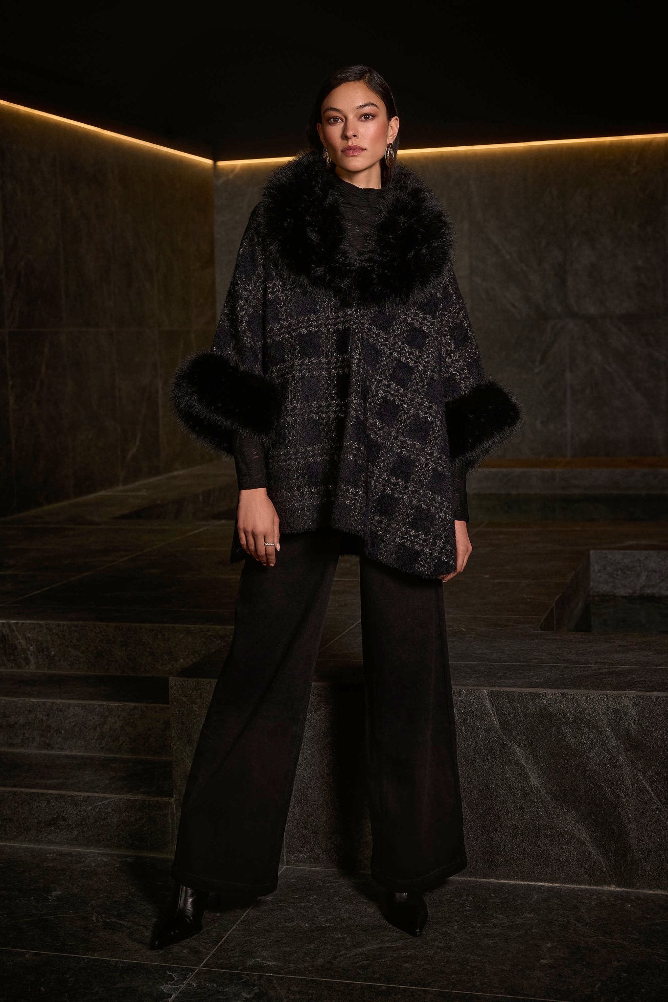 Shop Joseph Ribkoff Textured Knit Fitted Top - Joseph Ribkoff