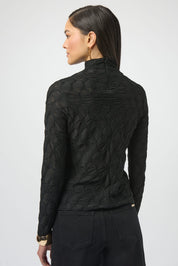 Shop Joseph Ribkoff Textured Knit Fitted Top - Joseph Ribkoff
