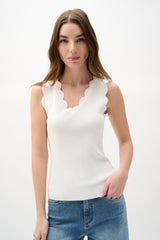 Joseph Ribkoff Viscose Sweater Knit Fitted Tank Top