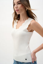 Shop Joseph Ribkoff Viscose Sweater Knit Fitted Tank Top - Joseph Ribkoff