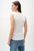 Shop Joseph Ribkoff Viscose Sweater Knit Fitted Tank Top - Joseph Ribkoff
