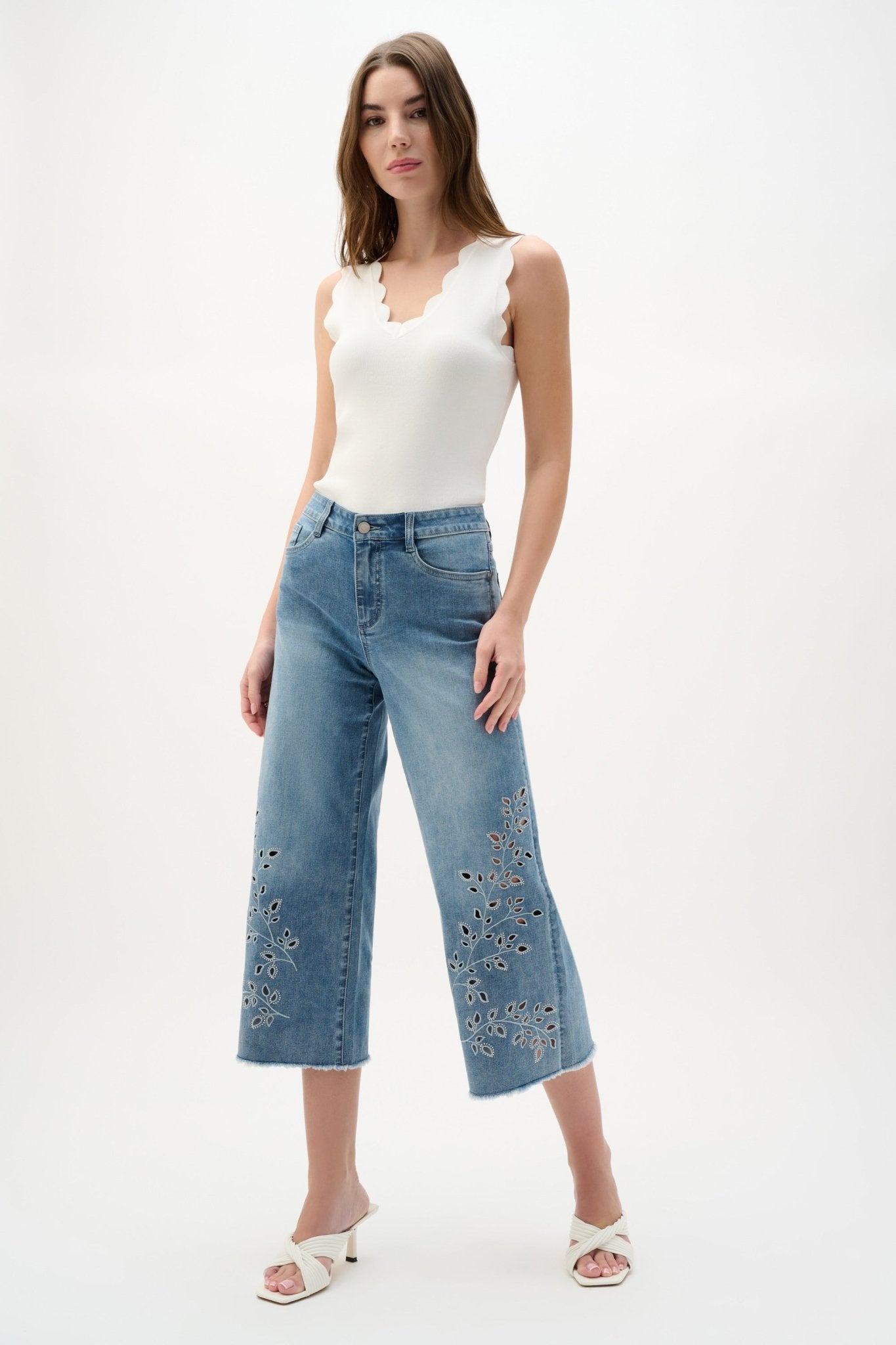 Shop Joseph Ribkoff Viscose Sweater Knit Fitted Tank Top - Joseph Ribkoff