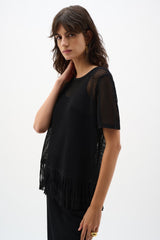 Joseph Ribkoff Viscose Sweater Knit Top
