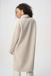 Shop Joseph Ribkoff Wool Blend Plaid Reversible Coat - Joseph Ribkoff