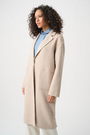 Shop Joseph Ribkoff Wool Blend Plaid Reversible Coat - Joseph Ribkoff