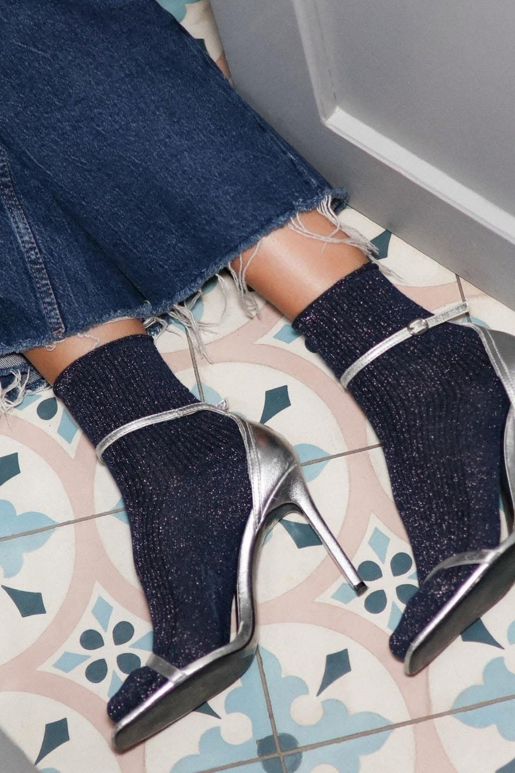 Shop KLUE Glitter Lurex Socks - KLUE