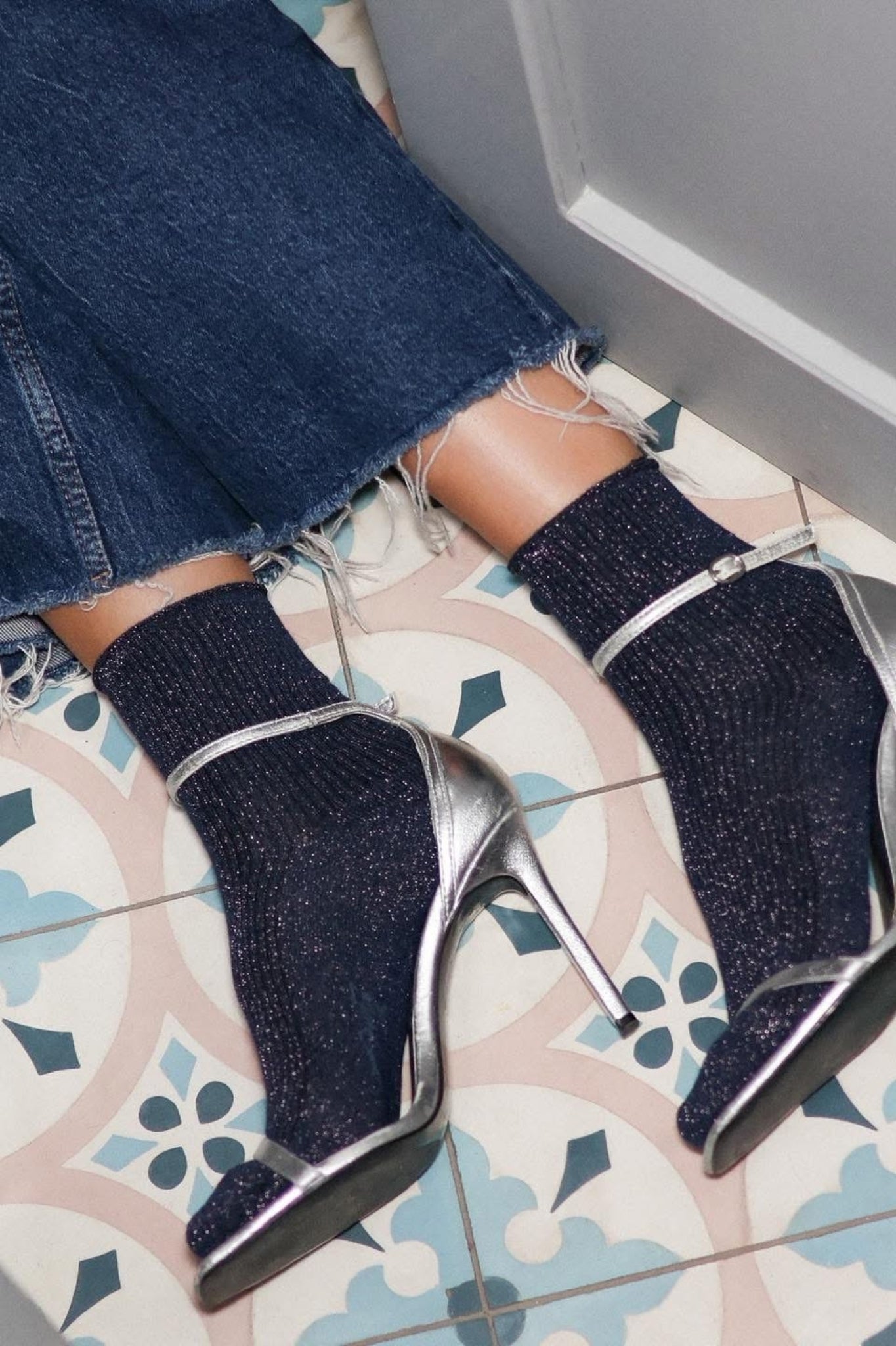 Shop KLUE Glitter Lurex Socks - KLUE