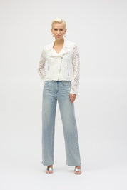 Shop Lace Fitted Moto Jacket - JOSEPH RIBKOFF