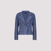 Shop Lapel Collar Jacket | Indigo - Monari