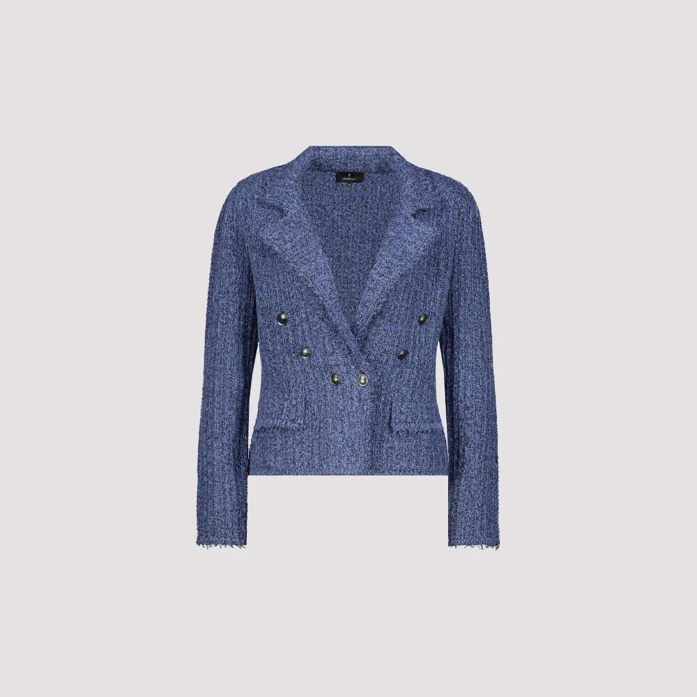 Shop Lapel Collar Jacket | Indigo - Monari