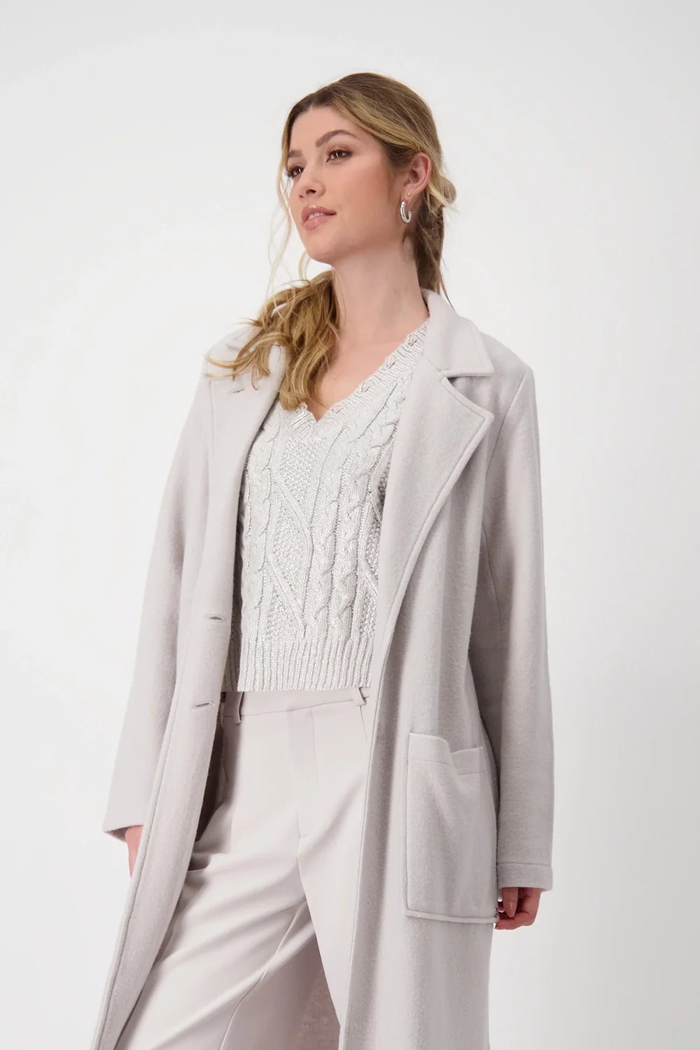 Shop Lapel Collar Jacket - Monari