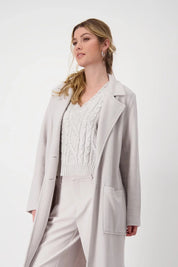 Shop Lapel Collar Jacket - Monari