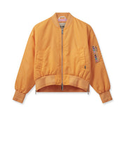 Shop Leslie Bomber Jacket | Blazing Orange - Mos Mosh