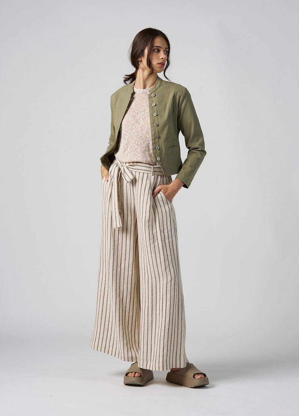 Shop Linen Highway Pant | Chalk - Madly Sweetly