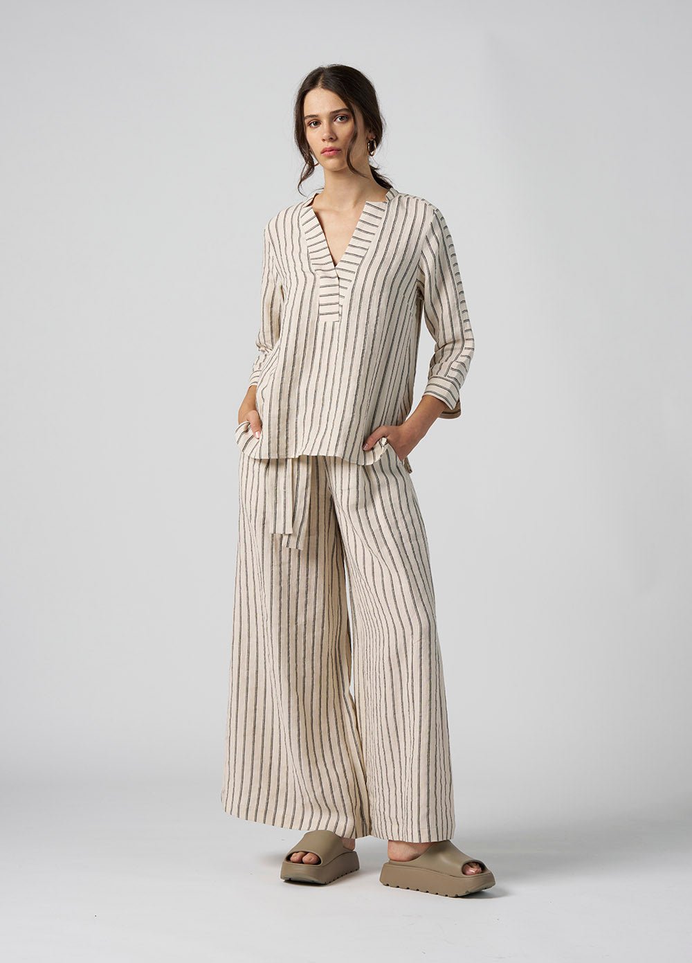 Shop Linen Highway Pant | Chalk - Madly Sweetly