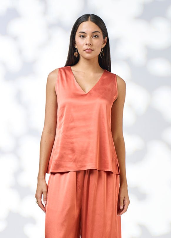 Shop Loobie's Story Demi Tank LS3127, Burnt Orange - Loobie's Story