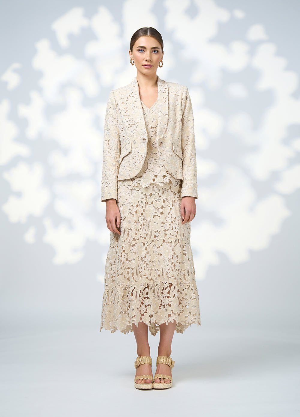 Shop Loobies Story Keira Tiered Lace Skirt - Loobie's Story