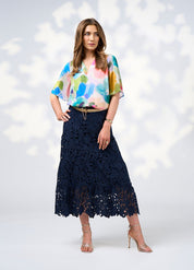 Shop Loobies Story Keira Tiered Lace Skirt - Loobie's Story