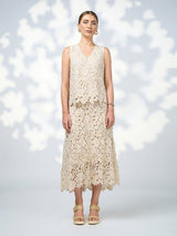 Loobie's Story Keira Tiered Lace Skirt