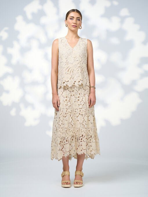 Shop Loobies Story Keira Tiered Lace Skirt - Loobie's Story