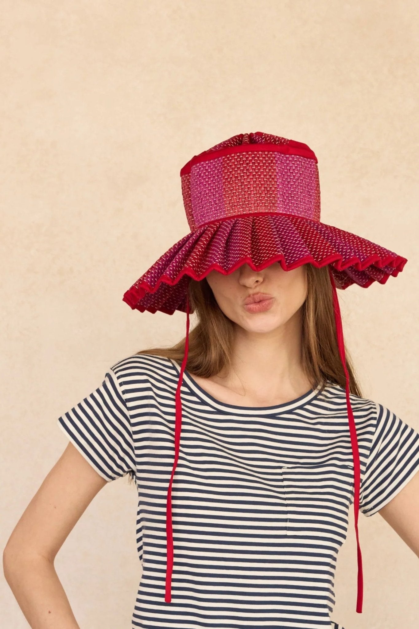 Shop Lorna Murray X Kathy Hilton Love Heart | Berry | Island Capri Hat - Lorna Murray