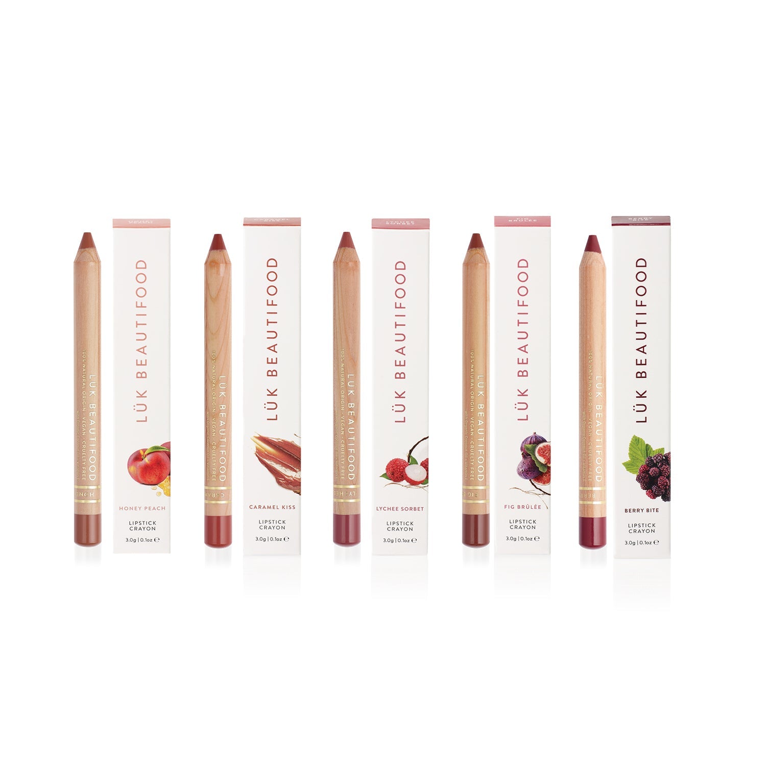 Shop Luk Beautifood Natural Lipstick Crayon + Lip Liner - Lük Beautifood