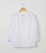 Shop Luna Cotton Blouse | Chalk - Marie Louise de Monterey