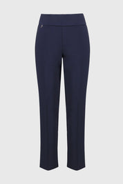 Shop Lux Twill Slim - Fit Pull - On Pants Style 241231 | Midnight - Joseph Ribkoff