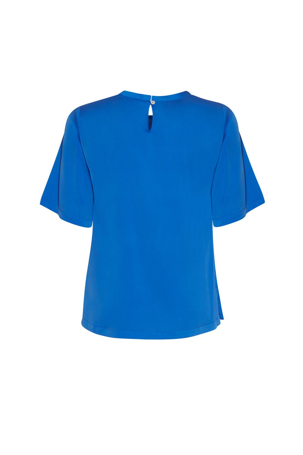 Shop Luxe Silk Tee | Corfu Blue - Loobies Story