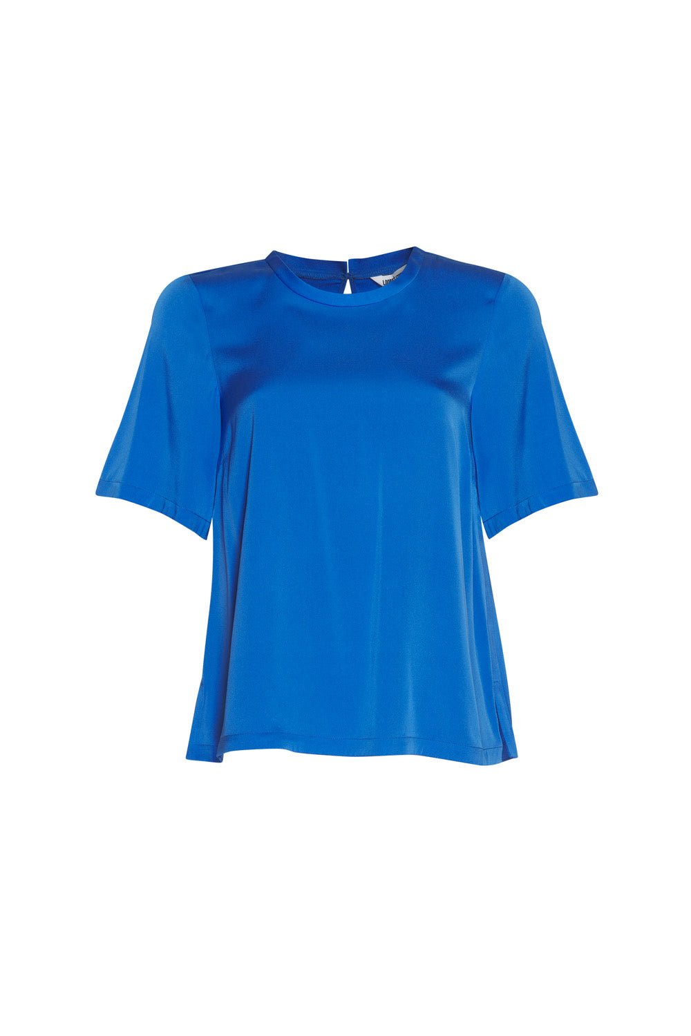 Shop Luxe Silk Tee | Corfu Blue - Loobies Story