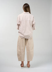 Shop Madly Sweetly Connect Stripe Shirt Stone - Madly Sweetly