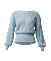 Shop Marley Merino Cotton Knit Top - OnceWas