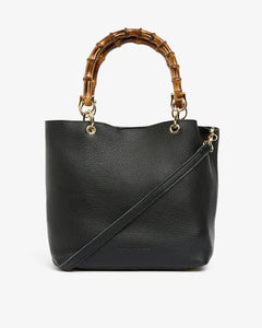 Shop Maya Leather Tote Bag | Black Pebble - Arlington Milne