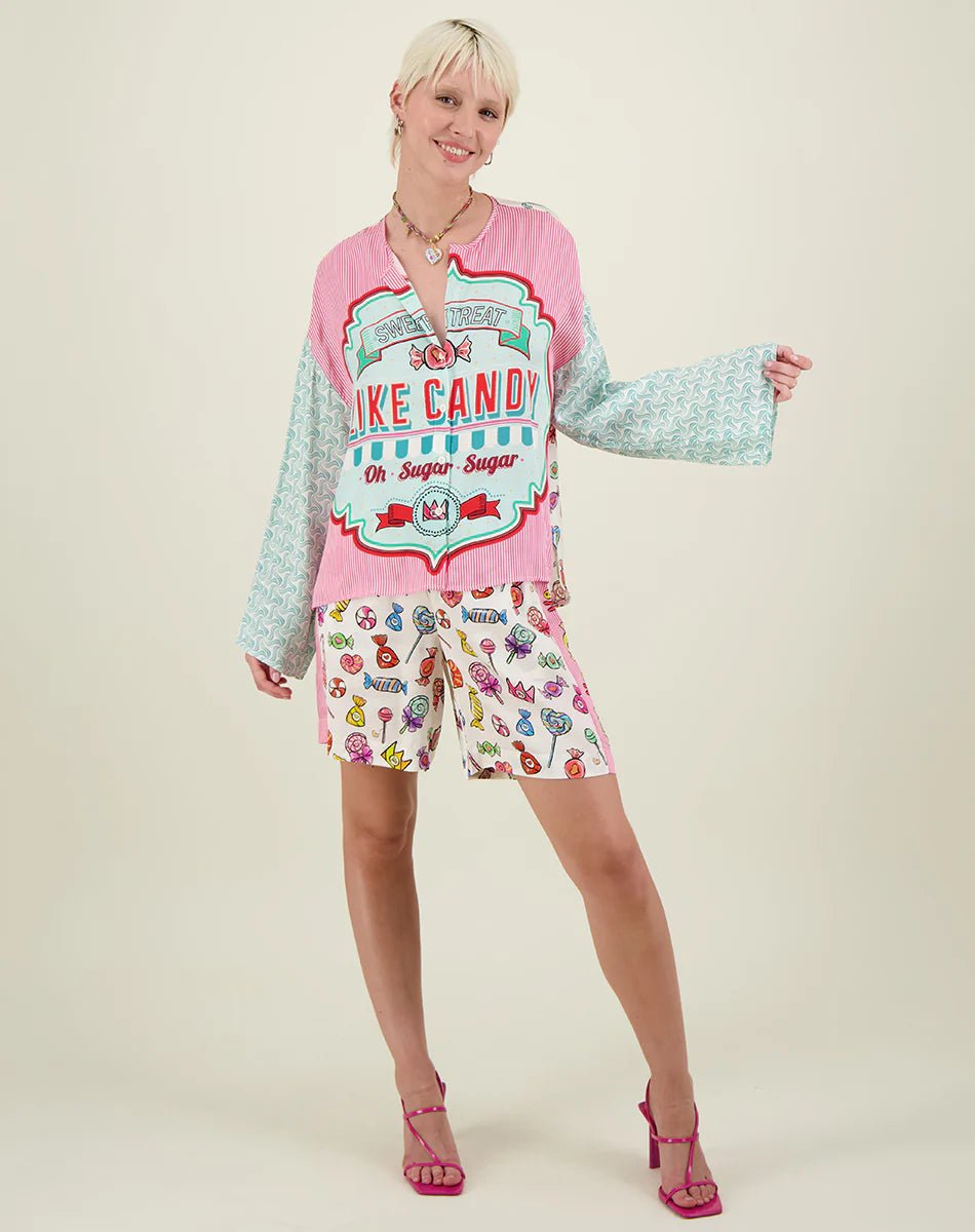 Shop Me369 Alina Crew Neck Shirt | Candy Print - Me369