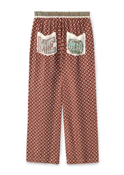 Shop Me369 Bailey Sporty Jade Straight Pants - Me369