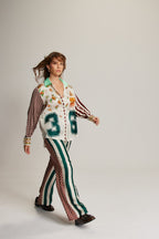 Shop Me369 Bailey Sporty Jade Straight Pants - Me369