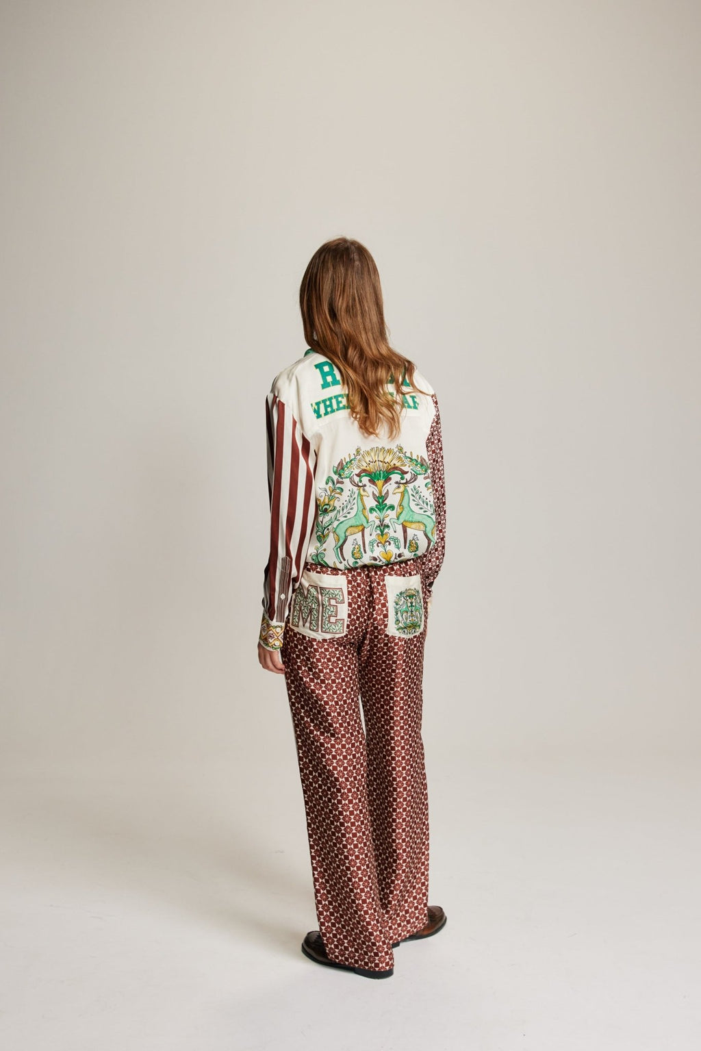 Shop Me369 Bailey Sporty Jade Straight Pants - Me369