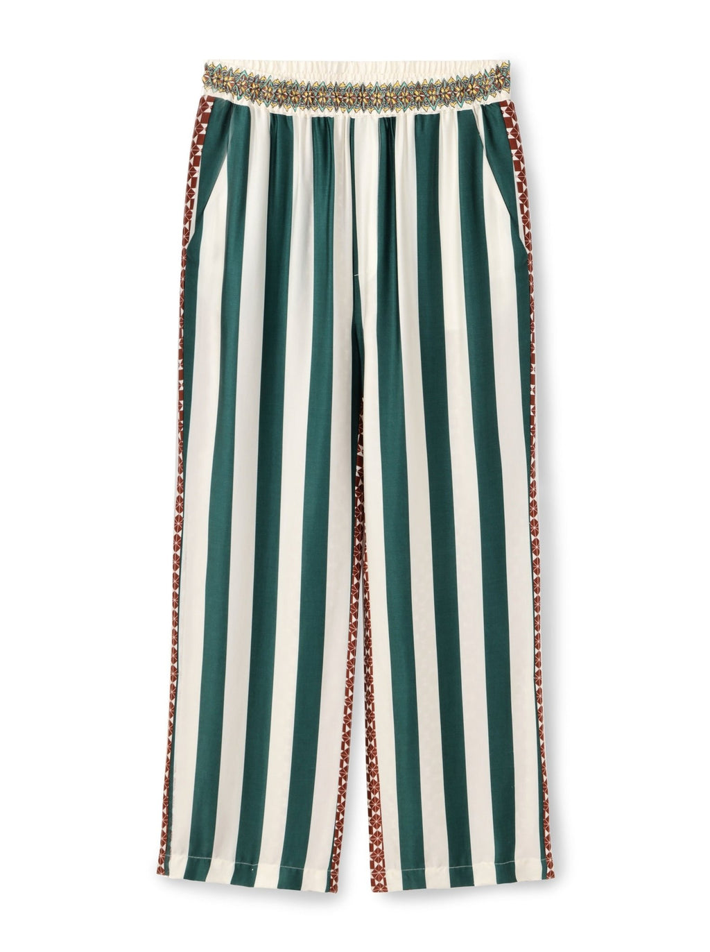 Shop Me369 Bailey Sporty Jade Straight Pants - Me369