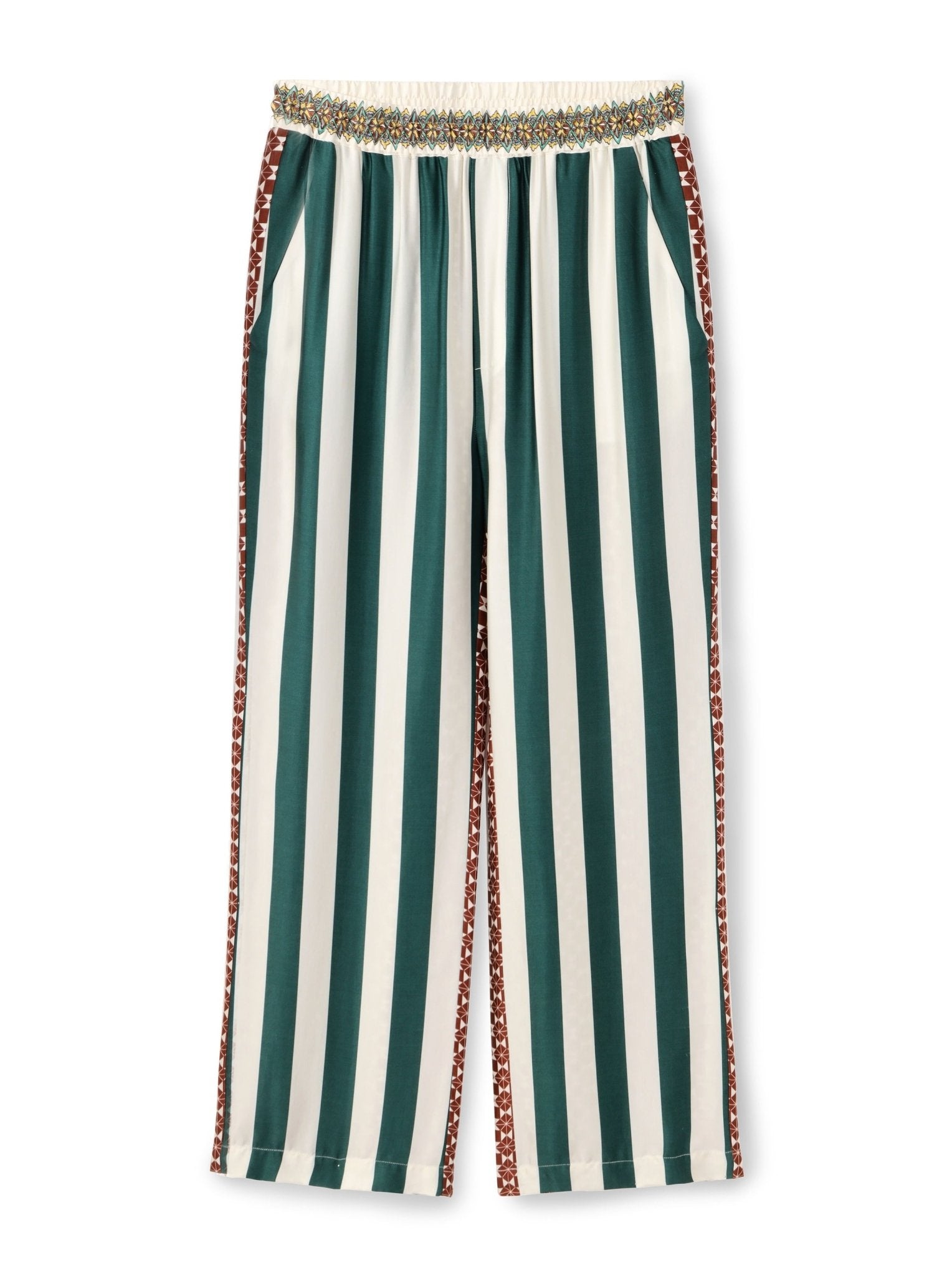 Shop Me369 Bailey Sporty Jade Straight Pants - Me369