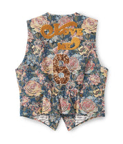 Shop Me369 Blair Rose Blue Jacquard Vest - Me369