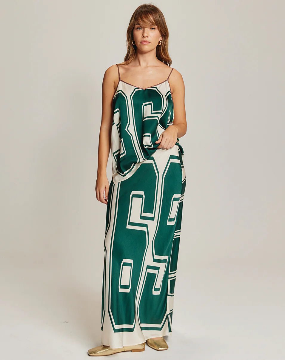 Shop Me369 Blakely Sporty Jade Slip Skirt - Me369