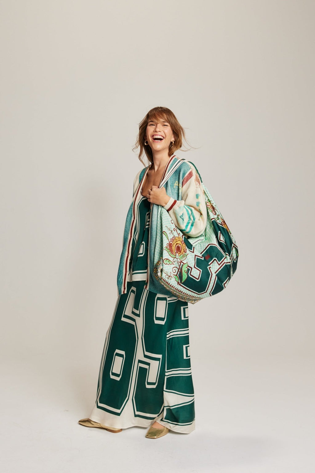 Shop Me369 Blakely Sporty Jade Slip Skirt - Me369