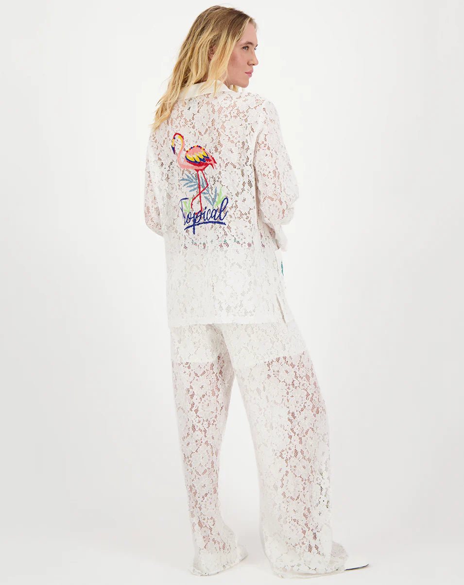 Shop Me369 Eli Lace Shirt With Pockets - Me369