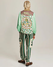 Shop Me369 Grace Sporty Jade Cropped Shirt - Me369