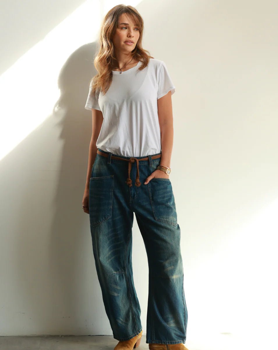 Shop Me369 Juno Tapered Leg & Rope Denim Jean - Me369